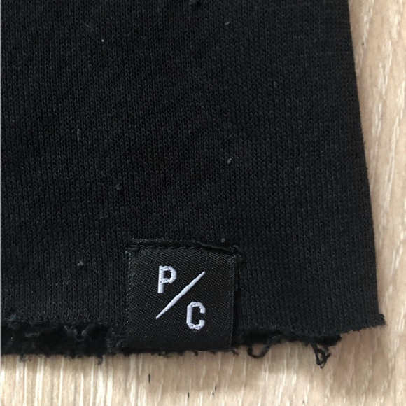 Peace Collective Raw Hem Cropped TO Toronto Black Fleece Sweatshirt Size S - Picture 7 of 10